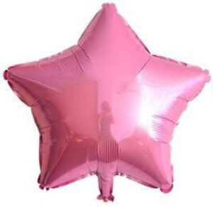 Balon 18" Gwiazda Różowy Jasny