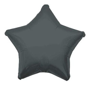 Balon 18" Gwiazda Pastelowa Czarna