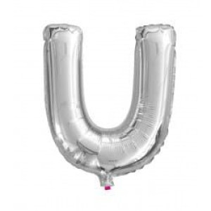 Balon 40cm Literka Srebrna U