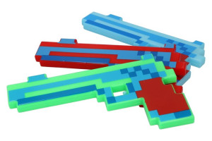 Pistolet Świecący Minecraft 26cm