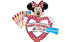 Balon Amerykański Anagram 24" Minnie Personalise Happy Birthday