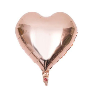 Balon 18" Serce Gold Rose