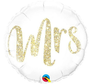 Balon 18" Mrs Złoty