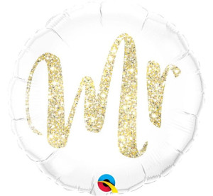 Balon 18" Mr Złoty