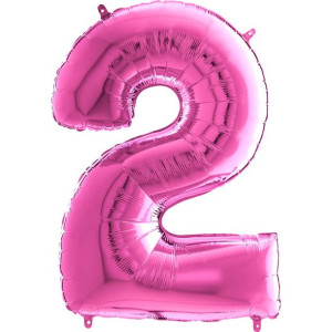Balon 100cm Cyfra Fuxia Grabo 2