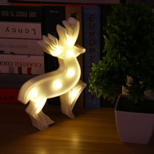 Lampka Ozdobna Led Jelonek Biały 25cm