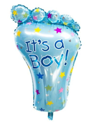 Balon Stopa Niebieska It's A Boy! 45x79cm