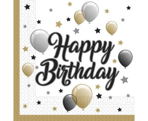 Serwetki Baloniki Happy Birthday 20szt