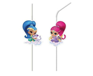 Rurki Słomki Z Medalionem Shimmer And Shine 6szt
