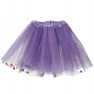 Spódniczka Pompon Fioletowa 40cm