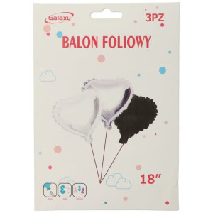 Balon 18" Serca 3szt
