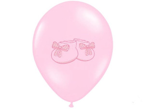 Balony 30cm, Bucik, Pastel Baby Pink (1 Op. / 6 Szt.)