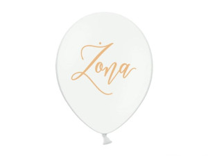 Balony 30cm, Żona, Pastel Pure White (1 Op. / 50 Szt.)