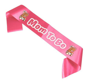 Szarfa ,,mom To Bee '' Różowa