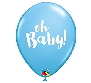 Balony Ql 11'' Oh Baby Pastelowe Niebieskie 25 Szt