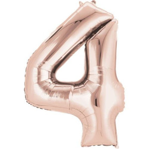 Balon 32" Cyfra Różowe Złoto 4