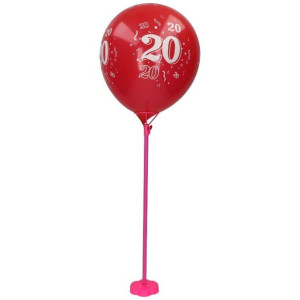 Stojak Na Balony Różowy 40cm 2szt