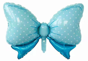 Balon Foliowy Kokardka Niebieska 60x90cm