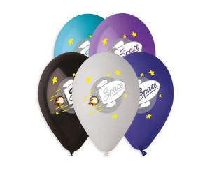 Balony 13" Space Rakieta Opak 5szt