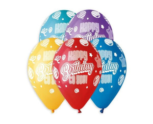 Balony 13" Happy Birthday To You Opak 5szt