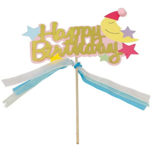 Piker Na Tort Happy Birthday Księżyc