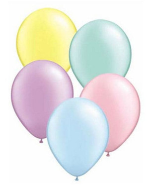 Balony Lateksowe Pastelowe 10"mix Kolorów Opak 50szt Super Jakość