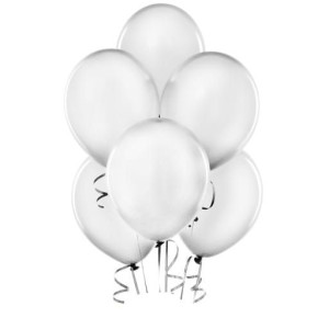 Balony Lateksowe 10" Białe Opak 50szt Super Jakość