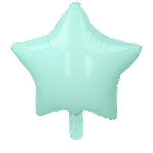 Balon 18" Gwiazda Pastelowa Mat Miętowa