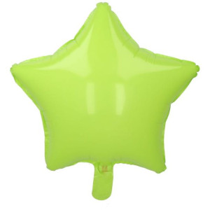 Balon 18" Gwiazda Pastelowa Mat Zielona