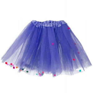 Spódniczka Pompon Granatowa 30cm