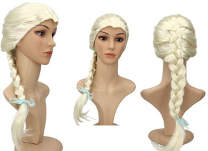 Peruka Warkocz Frozen Elsa 70cm