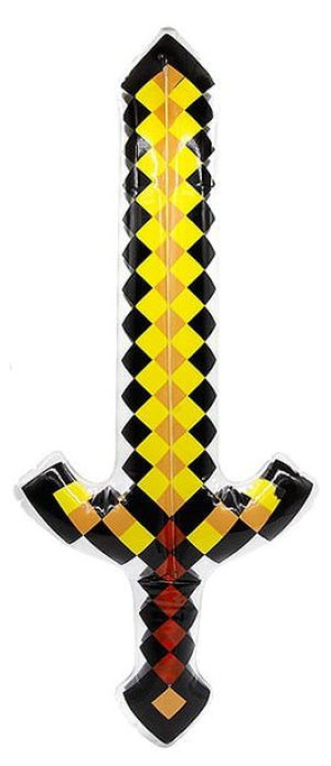 Miecz Dmuchany Minecraft Zółty 95cm