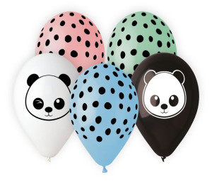 Balony Premium Panda 13" 5szt