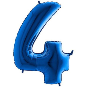 Balon 80cm Cyfra Niebieska 4