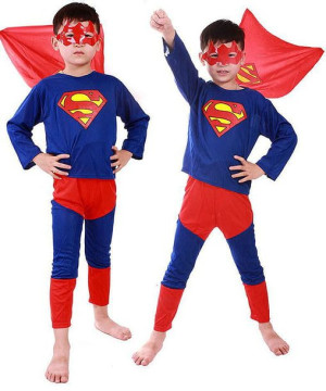 Superman Przebranie Kostium Maska 100-120 S