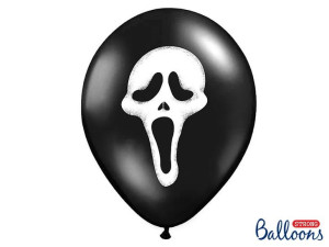 Balony 30cm Krzyk Pastel Black