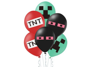 Balony Lateksowe Minecraft Tnt 12"mix12szt
