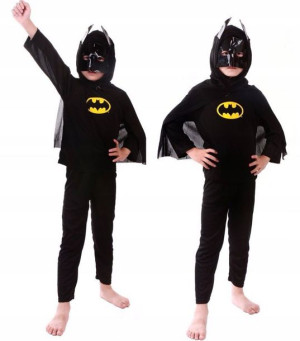 Batman Strój Przebranie Kostium Maska 4-6 Lata M