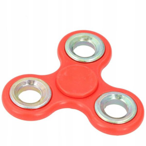 Hit Oryginalny Spinner Plastikowy Czerwono Srebrny
