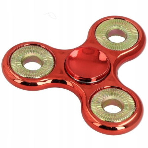 Hit Oryginalny Spinner Metalowy Czerwono Złoty