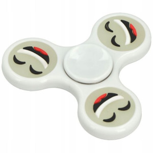 Hit Oryginalny Spinner Emotikon Biały