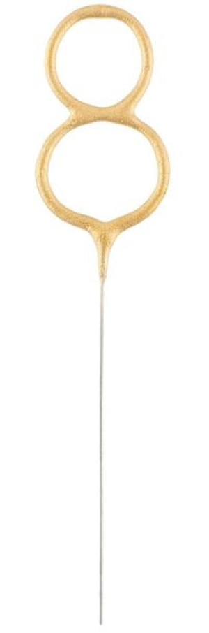 Zimne Ognie Złota Cyfra 8 17cm