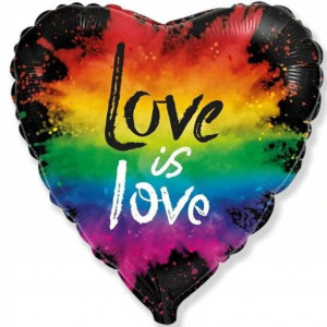 Balon Foliowy 18" Serce Love Is Love