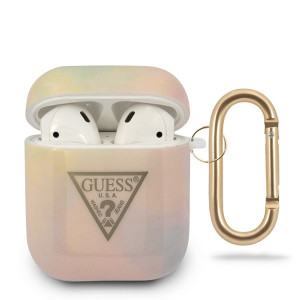 Guess Airpods Pro Cover Marble Collection - White