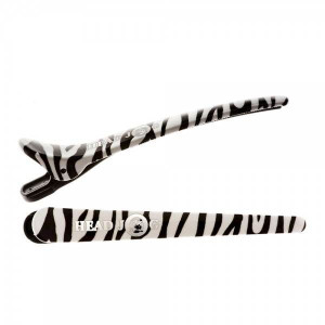 Head Jog Klipsy Klamry Fryzjerskie Zebra 6 szt