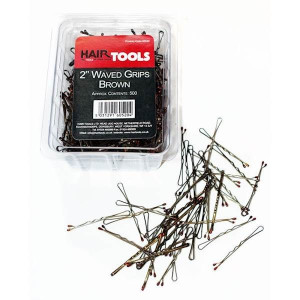 Hair Tools Wsuwki Do Włosów 5cm Brązowe 500 sztuk