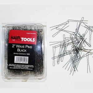 Hair Tools Kokówki Karbowane Czarne 5cm 1000 szt.