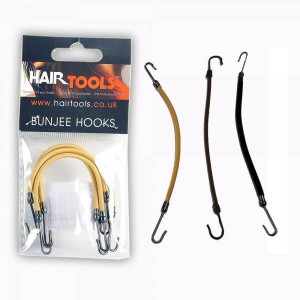 Hair Tools Bunjee Haki Do Włosów Brązowe 4 szt