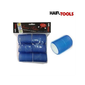 Hair Tools Wałki Z Gąbką Niebieskie 40mm 6szt
