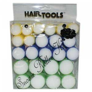 Hair Tools Wałki Do Włosów Z Gąbką Zestaw 24 szt